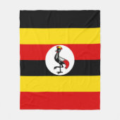 ウガンダ国旗 フリースブランケット (正面)