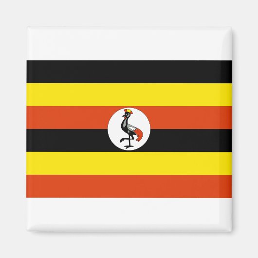 ウガンダ国旗 マグネット (正面)