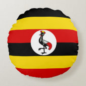 ウガンダ国旗 ラウンドクッション (正面)