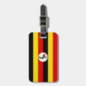ウガンダ国旗 ラゲッジタグ (正面縦)