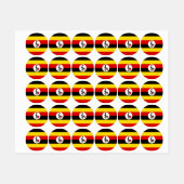 ウガンダ国旗 ラベル (シート)