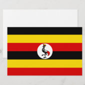 ウガンダ国旗 便箋 (正面/裏面)