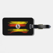 ウガンダ国旗、国旗 ラゲッジタグ (裏面横)