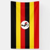 ウガンダ国旗 横断幕 (縦)