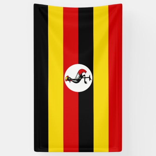 ウガンダ国旗 横断幕 (縦)