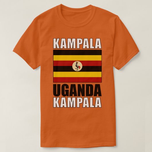 ウガンダ国旗 Tシャツ (デザイン正面)