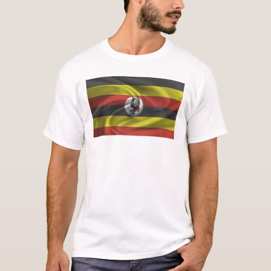 ウガンダ国旗 Tシャツ (正面)