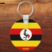ウガンダ国魅力的旗 キーホルダー (正面)