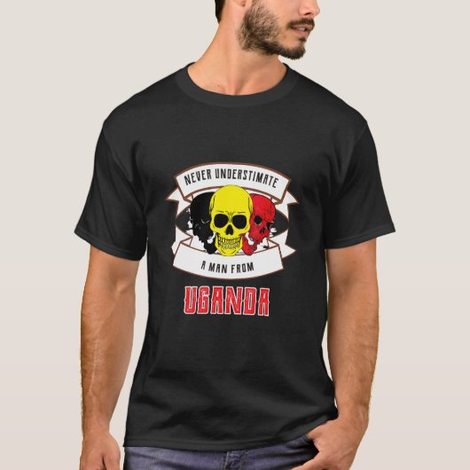 ウガンダ決して過小評価しない Tシャツ (正面)
