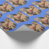 ウガンダ野生動物地図アートプリント ラッピングペーパー (角)