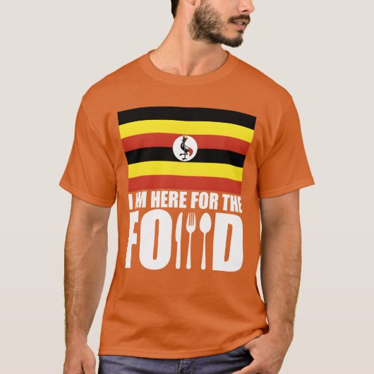 ウガンダ お土産 食品 旅行 少年 Tシャツ (正面)