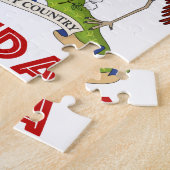 ウガンダ-または記号旗か紋章または紋章付き外衣 ジグソーパズル (側面)