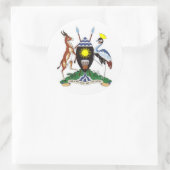 ウガンダ・コート・オブ・アームズ ラウンドシール (バッグ)