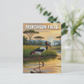 ウガンダ・ムルチソン秋国立公園トラベル ポストカード (スタンド正面)