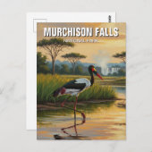 ウガンダ・ムルチソン秋国立公園トラベル ポストカード (正面/裏面)