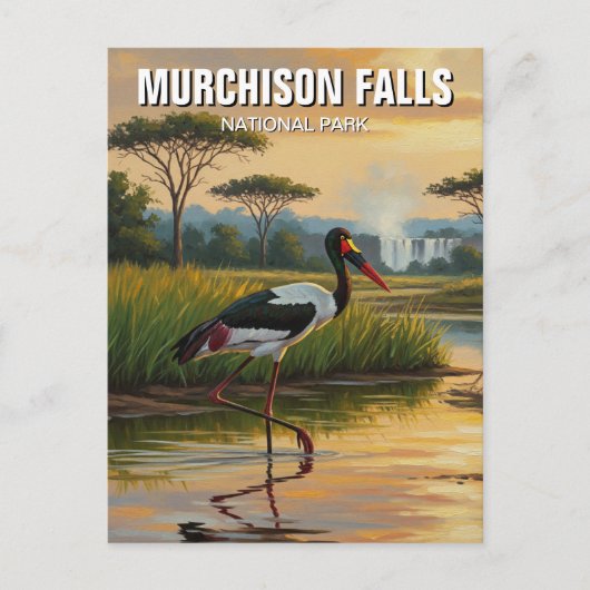ウガンダ・ムルチソン秋国立公園トラベル ポストカード (正面)