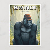 ウガンダBwindi不可侵の国立公園 ポストカード (正面)