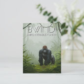 ウガンダBwindi不可侵森林国立公園 ポストカード (スタンド正面)