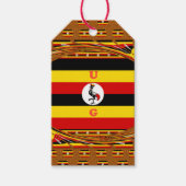 ウガ鮮やかンダ国旗インスパイアー ギフトタグ (正面)