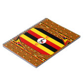 ウガ鮮やかンダ国旗インスパイアー ノートブック (左側)