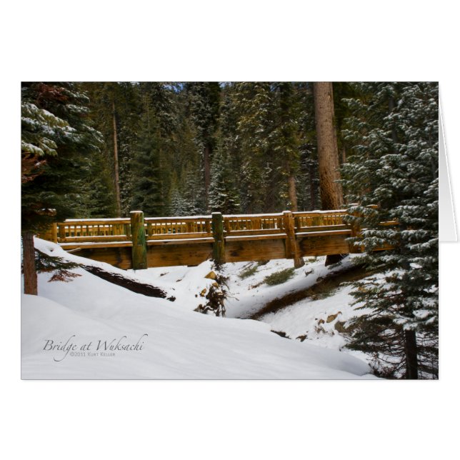 ウクサチの橋のカード (正面横)