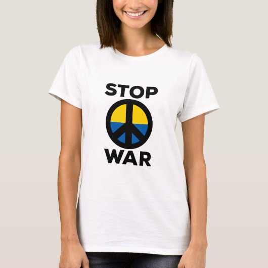 ウクストップライナ国旗 Tシャツ (正面)