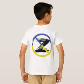 ウクストップラン装飾用クッション戦争 Tシャツ (裏面フル)
