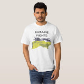 ウクストップロシアのライナ侵攻。グローリー4ウクライナ Tシャツ (正面フル)