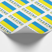 ウクライナおよびウクライナ国旗 ラッピングペーパー (角)