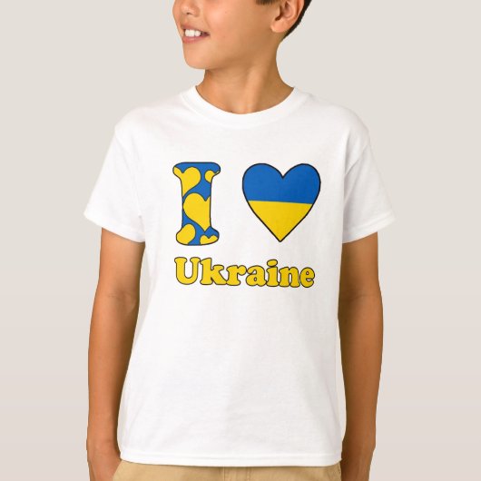 ウクライナが大好き Tシャツ (正面)