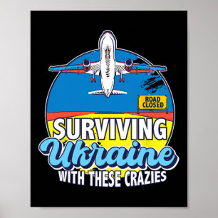 ウクライナでこのクレイジーたちと生き残る ウクライナ ポスター