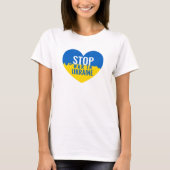 ウクライナでの戦争を止めろ Tシャツ (正面)