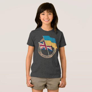 ウクライナとイギリスの友好エンブレム トライブレンドＴシャツ