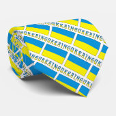 ウクライナとウクライナ国旗があなたの名前でタイリング ネクタイ (ロール)