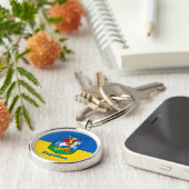 ウクライナとキエフの腕のコート，騎士エルブ/ Україна キーホルダー (側面)