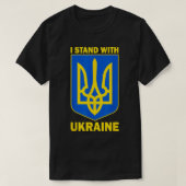 ウクライナと共に立つウク救ラ・サポートUkraini Tシャツ (デザイン正面)