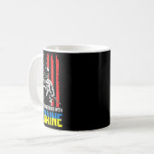 ウクライナと共に立つベテラン 11 コーヒーマグカップ (正面左)