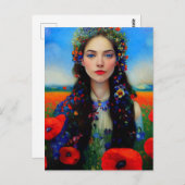 ウクライナと共に立つポストカード ポストカード (正面/裏面)