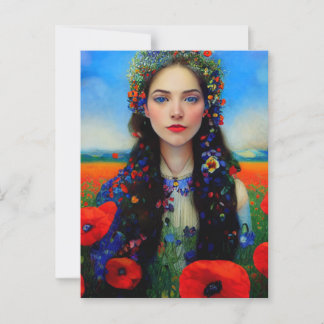 ウクライナと共に立つポストカード ポストカード