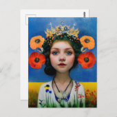 ウクライナと共に立つポストカード ポストカード (正面/裏面)