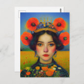 ウクライナと共に立つポストカード ポストカード (正面/裏面)