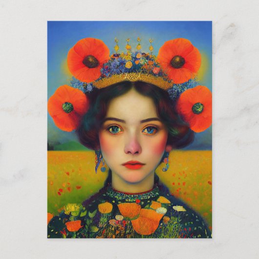 ウクライナと共に立つポストカード ポストカード (正面)