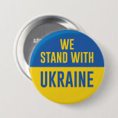 ウクライナと共に立つ 缶バッジ (正面&裏面)