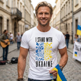 ウクライナと共に トライデントマーク Tシャツ