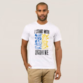 ウクライナと共に トライデントマーク Tシャツ (正面フル)