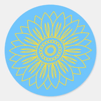 ウクライナと立つ ラウンドシール