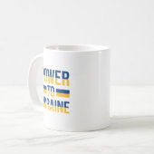 ウクライナと立つ – 自由と平和コーヒーマグ コーヒーマグカップ (正面左)