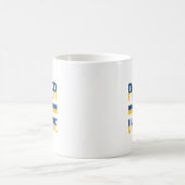 ウクライナと立つ – 自由と平和コーヒーマグ コーヒーマグカップ (中央)