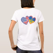ウクライナと立つ Tシャツ (裏面)