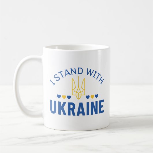 ウクライナに味方する コーヒーマグカップ (左)